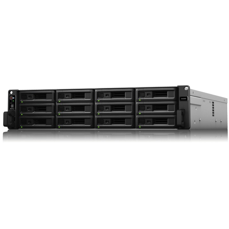 Image of Synology RackStation SA3200D server NAS e di archiviazione Armadio (2U) Collegamento ethernet LAN Nero, Grigio D-1521