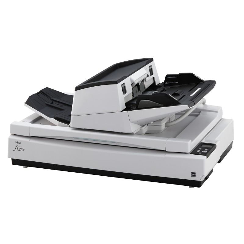 Image of Fujitsu fi-7700 Scanner piano e ADF 600 x DPI A3 Nero, Bianco