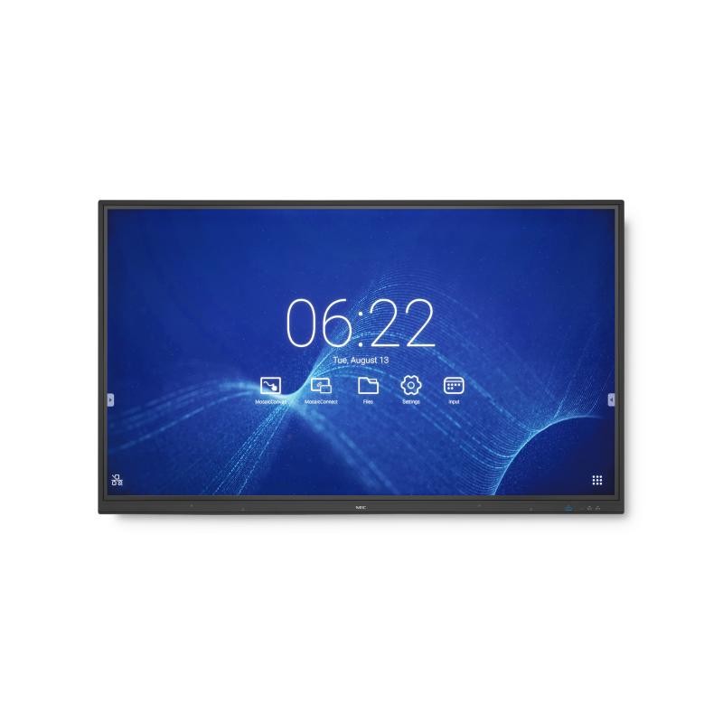 Image of NEC MultiSync CB861Q Pannello piatto per segnaletica digitale 2.18 m (86") IPS 350 cd/m² 4K Ultra HD Nero Touch screen 12/7