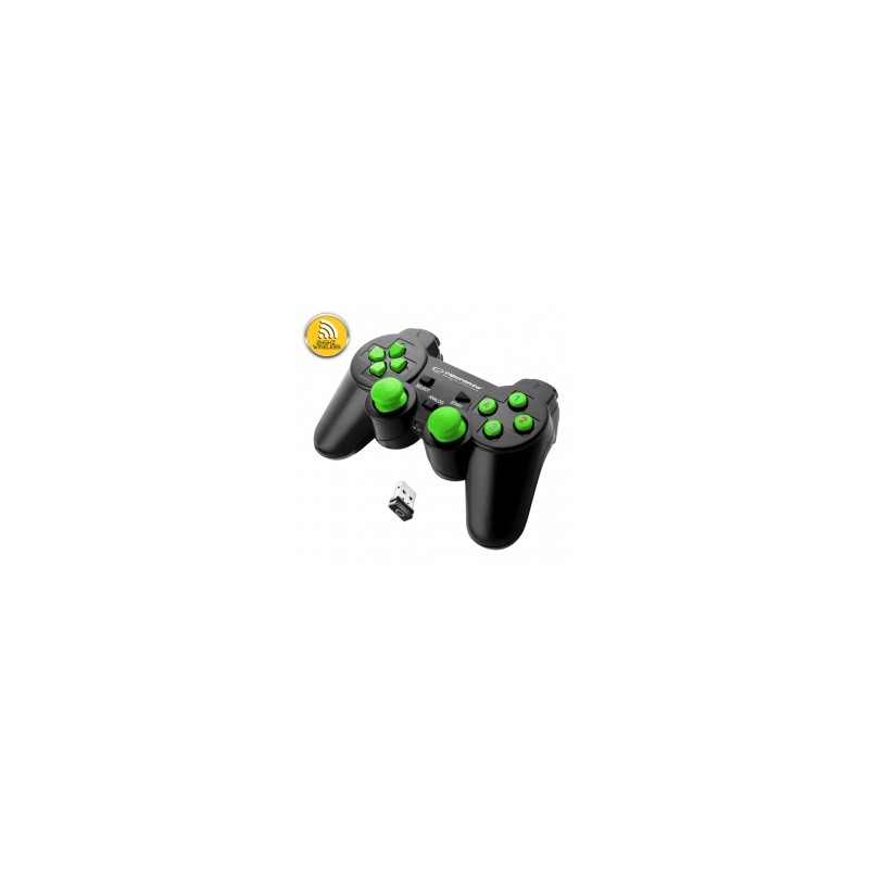 Image of Esperanza EGG108G periferica di gioco Nero, Verde USB 2.0 Gamepad Analogico/Digitale PC, Playstation 3