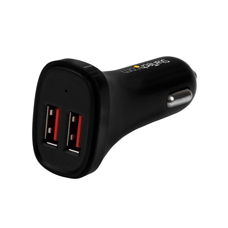 StarTech.com Caricatore da Auto con doppia porta USB - 24W/4.8A Nero