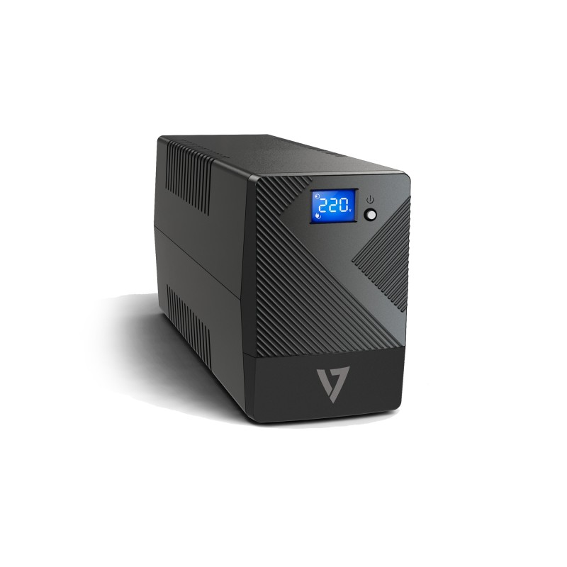 V7 UPS da scrivania 600VA con 6 uscite, LCD touch (UPS1P600E)