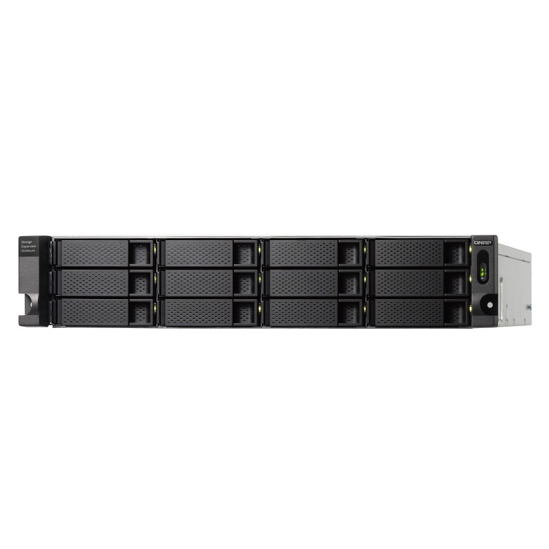 Image of QNAP TL-R1200C-RP contenitore di unità archiviazione Box esterno HDD/SSD Nero, Grigio 2.5/3.5"