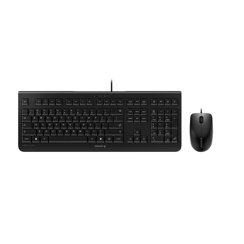 Image of CHERRY DC 2000 tastiera Mouse incluso USB QWERTY Inglese US Nero