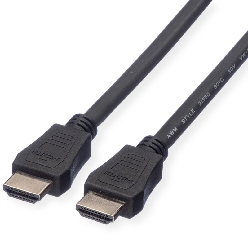 Image of Value HDMI High Speed Cable with Ethernet, M - M, LSOH 10m cavo tipo A (Standard) Nero