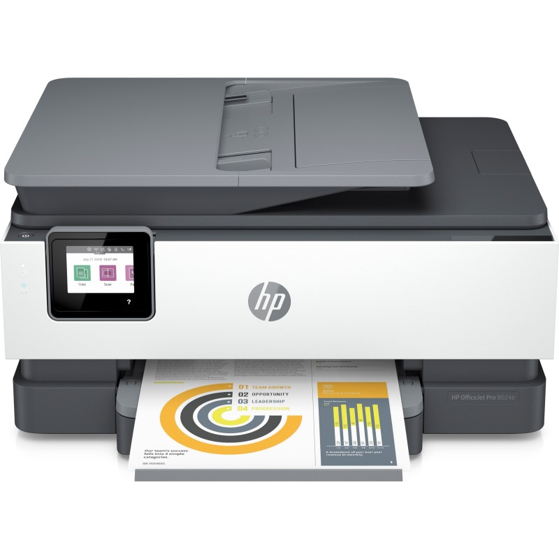 HP OfficeJet Pro Stampante multifunzione 8024e, Colore, per Casa, Stampa, copia, scansione, fax, HP+, idoneo Instant Ink