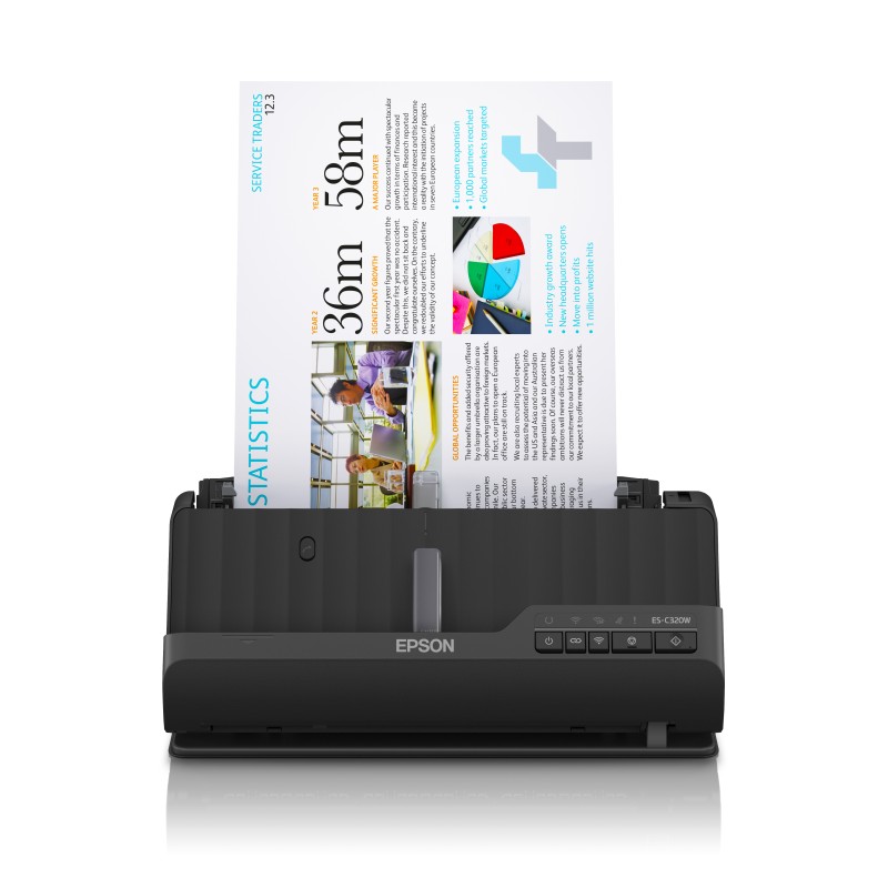 Image of Epson ES-C320W Scanner con ADF + alimentatore di fogli 600 x DPI A4 Nero