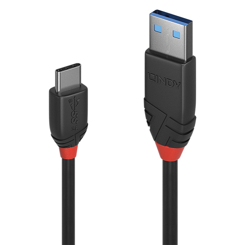 Image of Lindy 36916 cavo USB 1 m 3.2 Gen (3.1 1) A C Nero