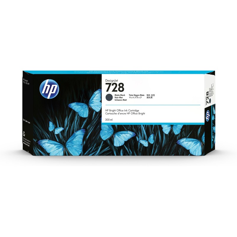 HP Cartuccia inchiostro nero opaco DesignJet 728. 300 ml