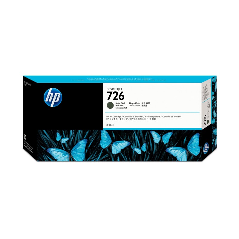 Image of HP Cartuccia inchiostro nero opaco Designjet 726. 300 ml