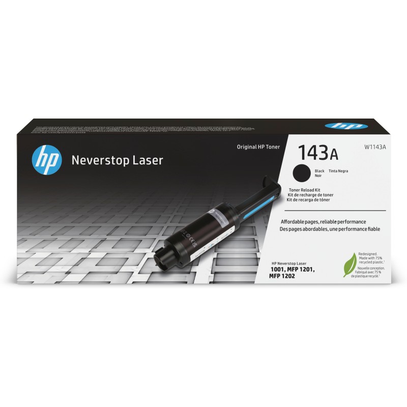Image of HP Kit ricarica toner nero originale Neverstop 143A