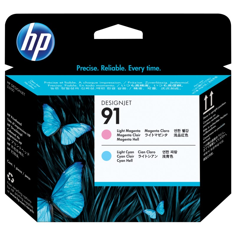 Image of HP Testina di stampa magenta chiaro e ciano 91