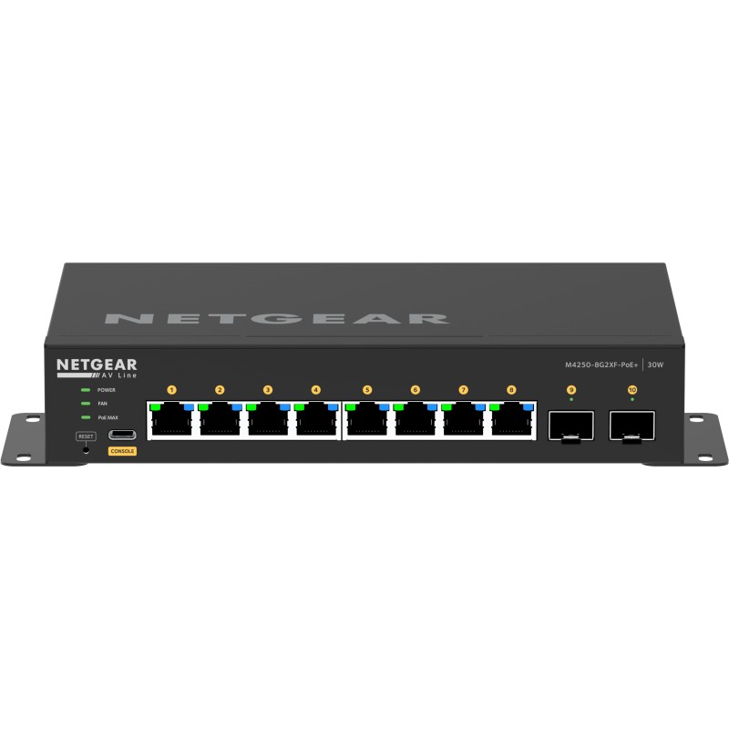 Image of NETGEAR GSM4210PX-100EUS switch di rete Gestito L2/L3 Gigabit Ethernet (10/100/1000) Supporto Power over (PoE) Nero