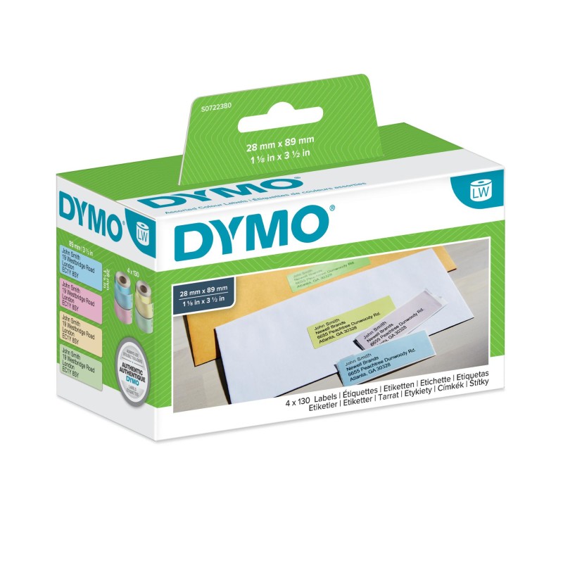 Image of DYMO LW - Etichette in vari colori- 28 x 89 mm S0722380