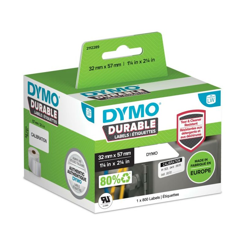 Image of DYMO Durable Bianco Etichetta per stampante autoadesiva