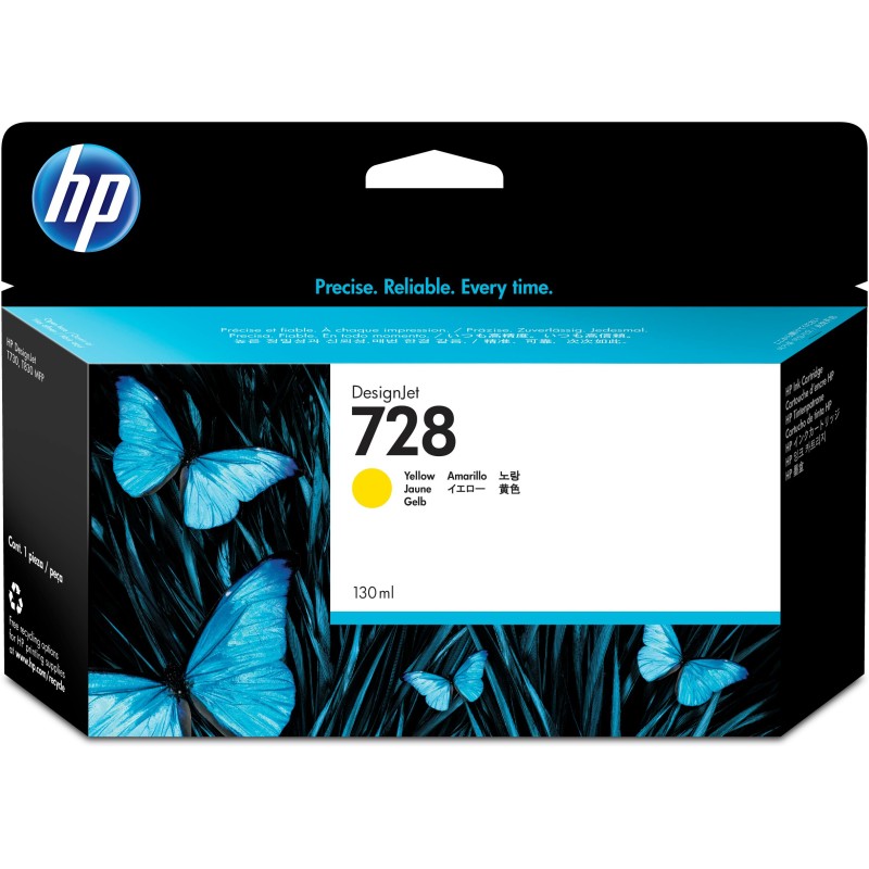 HP Cartuccia inchiostro giallo DesignJet 728. 130 ml