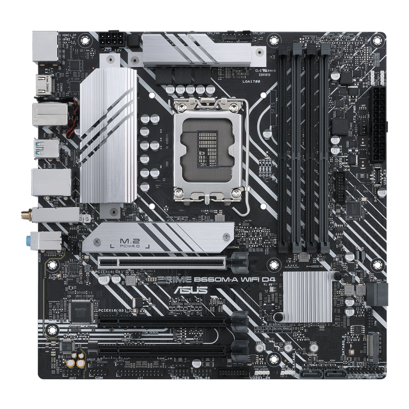 Image of MB ASUS PRIME B660M-A WIFI D4 LGA1700 (ALDER LAKE) 4DDR4 2*HDMI+DP PCIE , 6*SATA,M.2 mATX