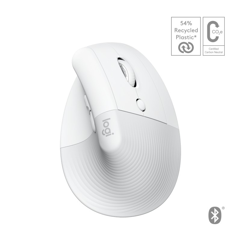 Logitech Lift for Mac mouse Mano destra RF senza fili + Bluetooth Ottico 4000 DPI