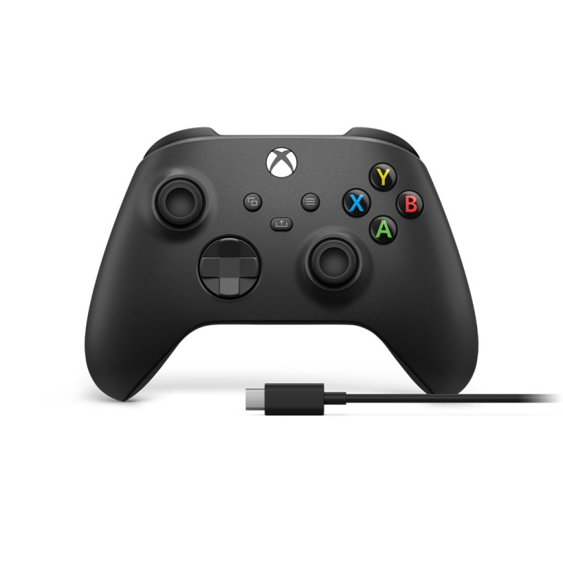 Image of Microsoft Xbox Wireless Controller + USB-C Cable Nero Gamepad Analogico/Digitale PC, One, One S, X, Series X