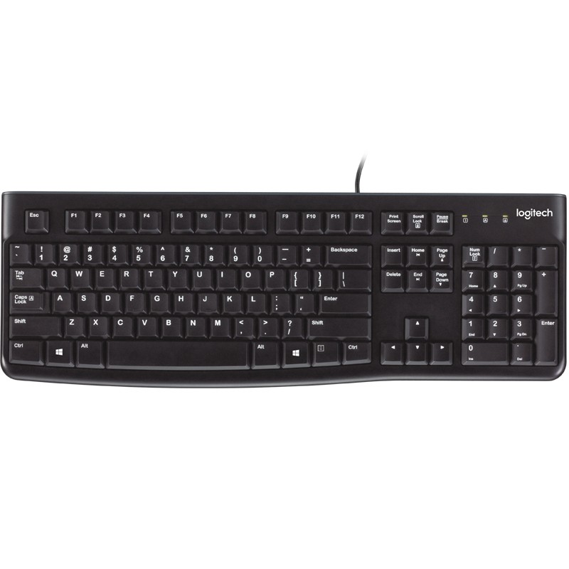 Image of Logitech K120 Corded Keyboard tastiera USB QWERTY Inglese UK Nero