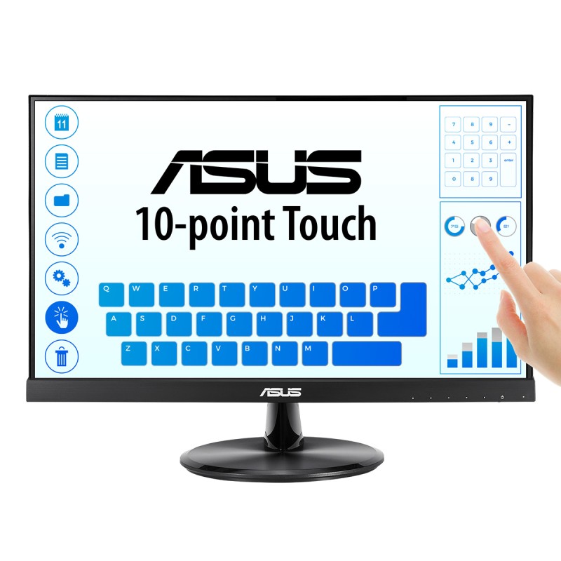 Image of ASUS VT229H Monitor PC 54.6 cm (21.5") 1920 x 1080 Pixel Full HD LED Touch screen Nero