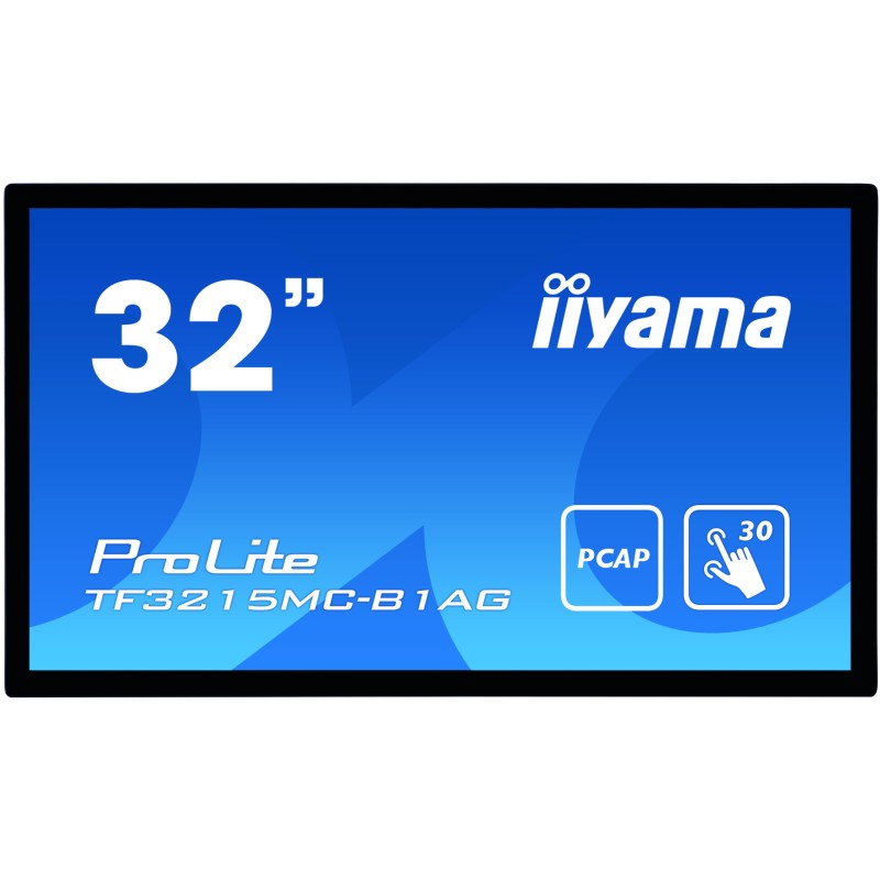 Image of iiyama ProLite TF3215MC-B1AG Monitor PC 81.3 cm (32") 1920 x 1080 Pixel Full HD LED Touch screen Chiosco Nero