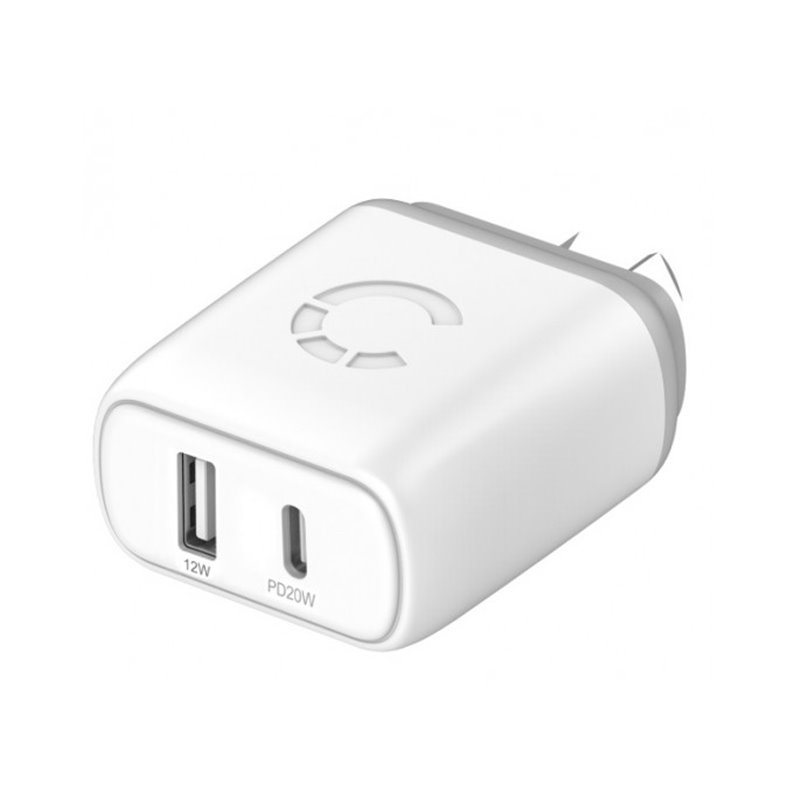 Image of 20W USB-C PD DUAL PORT WALL CHARGER