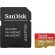 SanDisk Extreme PLUS - Scheda di memoria flash (adattatore da microSDXC a SD in dotazione) - 256 GB - A2 / Video Class V30 / UHS