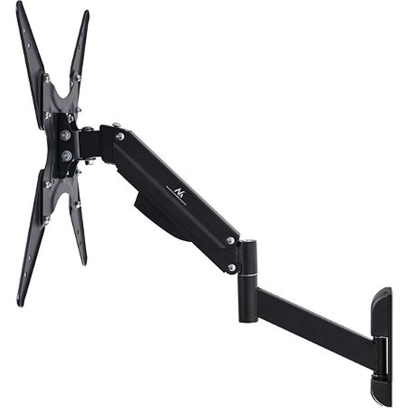 Image of TV or monitor holder black Maclean MC-784 gas spring 32 -55 22kg 2 arms