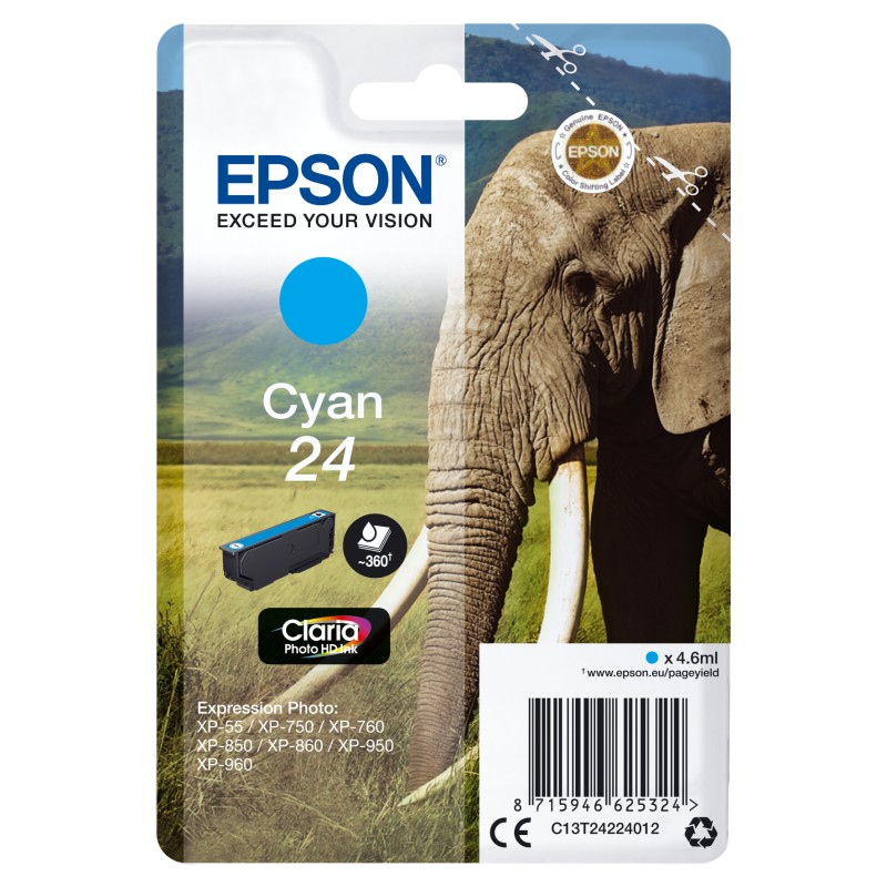 Image of Epson Elephant Cartuccia Ciano