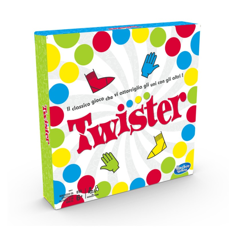 Hasbro Gaming Twister, gioco in scatola, dai 6 anni su, per 2 o più giocatori