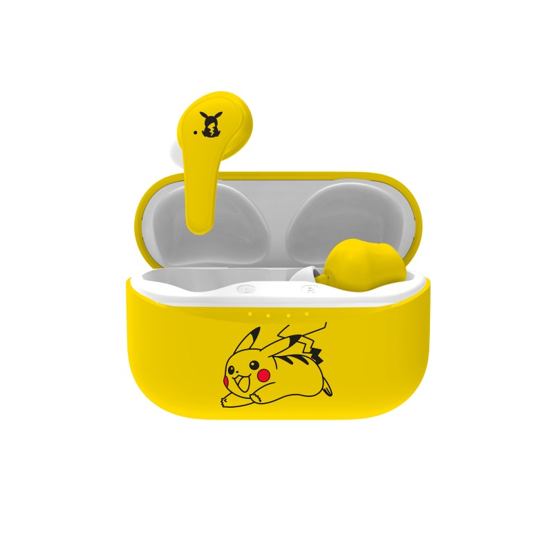 OTL Technologies Pokémon Pikachu Cuffie Wireless In-ear Musica e Chiamate Bluetooth Giallo