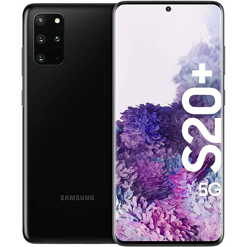 Image of Samsung Galaxy S20+ 5G SM-G986B 17 cm (6.7 ) Dual SIM Android 10.0 USB Type-C 12 GB 128 GB 4500 mAh Black REMADE New Repack/Repa