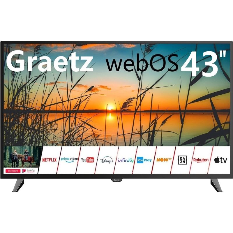 Image of TV 43 GRAETZ FHD SMART WEBOS HDMI VESA DVBT2 DVBTS2