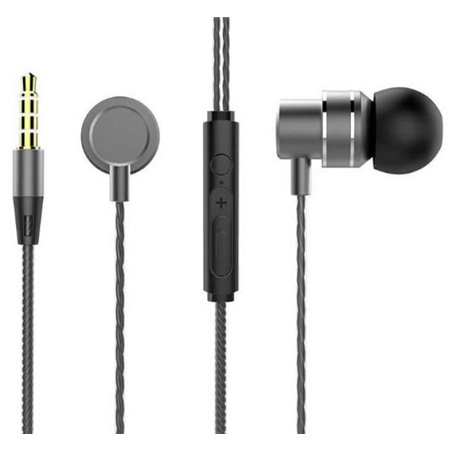 AURICOLARI CON MICROFONO LENOVO METAL EARBUDS BLACK