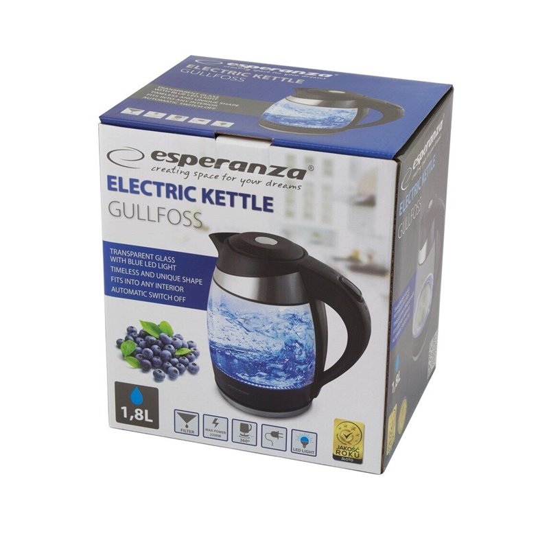 Image of Esperanza EKK009 electric kettle 1.8 L Black Multicolor 2200 W