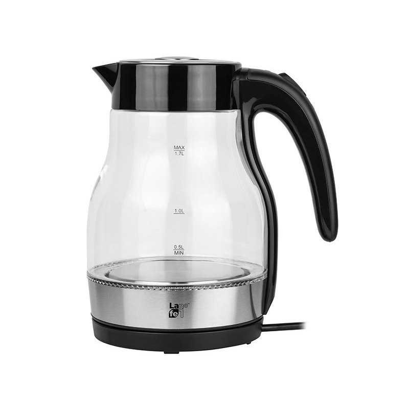 Image of LAFE CEG017 electric kettle 1.7 L 2200 W Black Transparent
