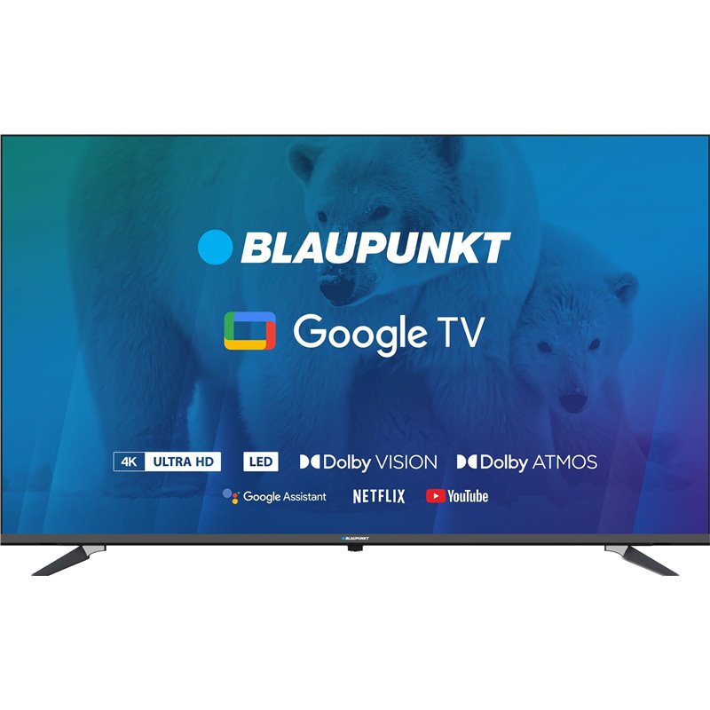 Image of TV 55 Blaupunkt 55UBG6000S 4K Ultra HD LED GoogleTV Dolby Atmos WiFi 2 4-5GHz BT black