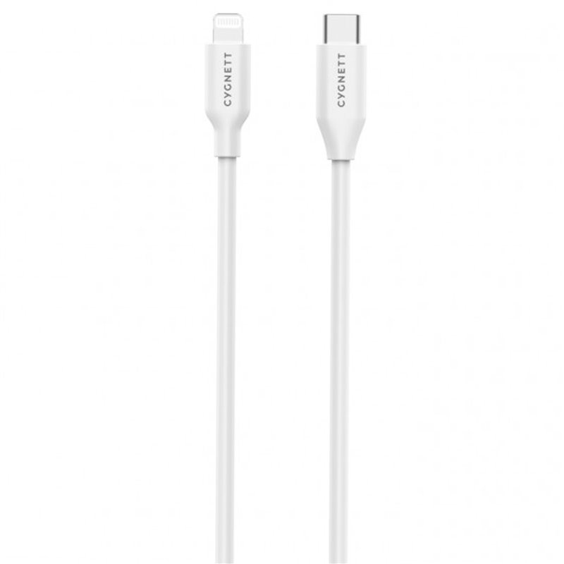 Image of LIGHTNING TO USB-C CABLE 1MT WHITE