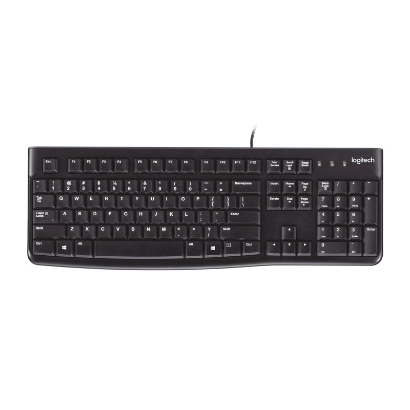 Image of Logitech K120 Corded Keyboard tastiera USB QWERTY Spagnolo Nero