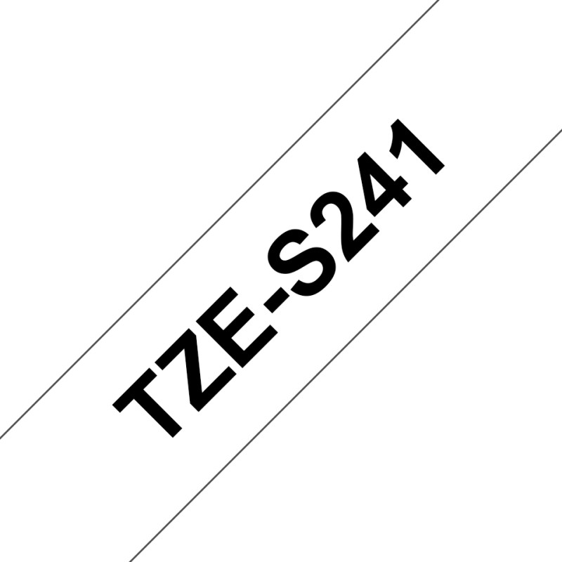 Brother TZE-S241 nastro per etichettatrice Nero su bianco TZ