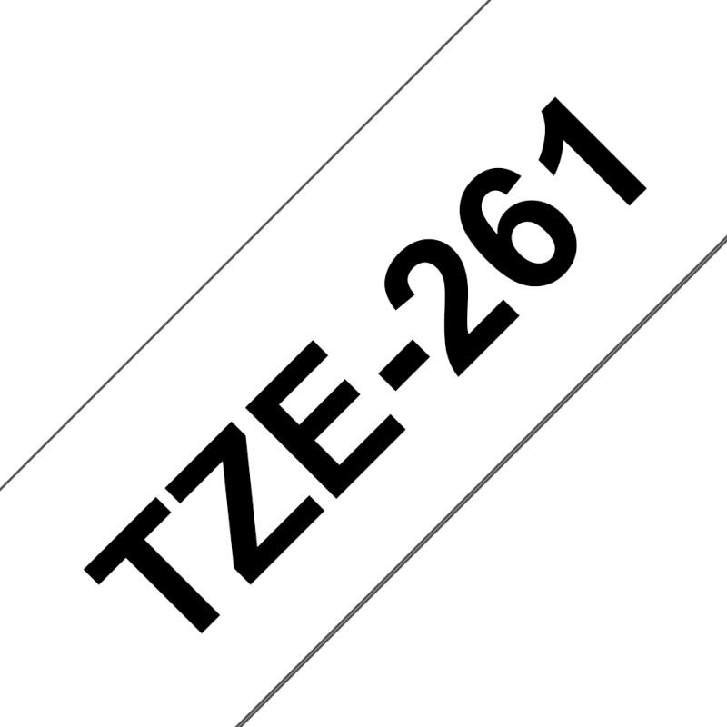 Brother TZE-261 nastro per etichettatrice Nero su bianco TZ