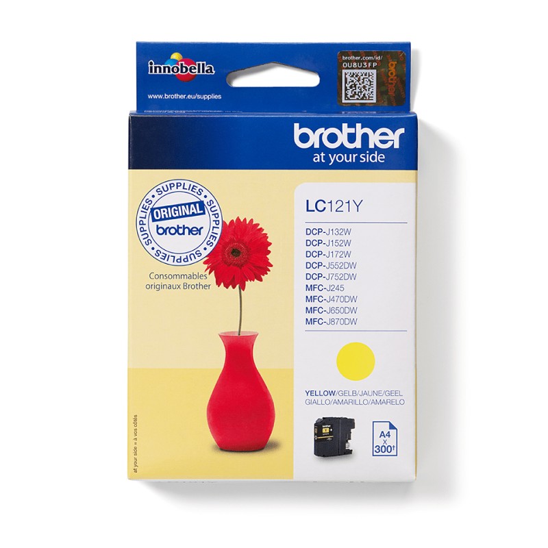 Image of Brother LC121Y cartuccia Inkjet 1 pz Originale Giallo