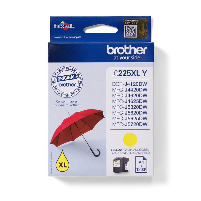 Image of Brother LC225XLY cartuccia Inkjet 1 pz Originale