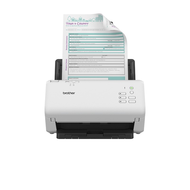 Image of Brother ADS-4300N Scanner ADF 600 x DPI A4 Nero, Bianco