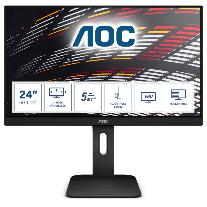 Image of AOC P1 24P1 Monitor PC 60.5 cm (23.8") 1920 x 1080 Pixel Full HD LED Nero
