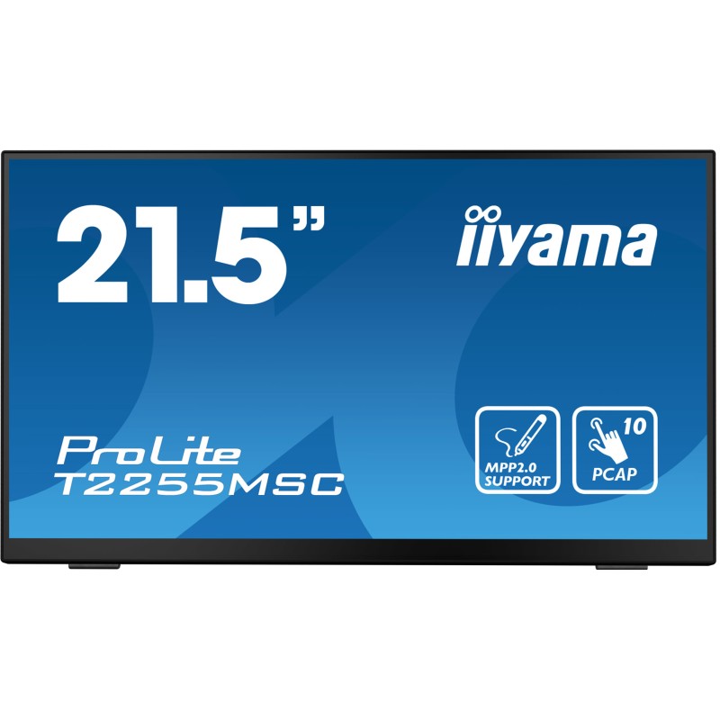 Image of iiyama ProLite T2255MSC-B1 Monitor PC 54.6 cm (21.5") 1920 x 1080 Pixel Full HD LCD Touch screen Nero