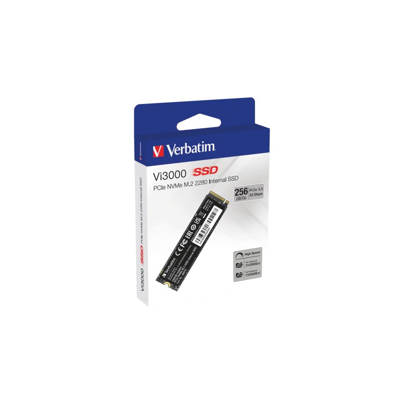 Image of Verbatim Vi3000 M.2 256 GB PCI Express 3.0 NVMe
