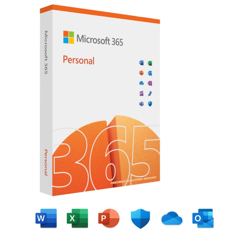 Image of Microsoft 365 Personal - 1 persona- Per PC/Mac/tablet/cellulari Abbonamento di 12 mesi