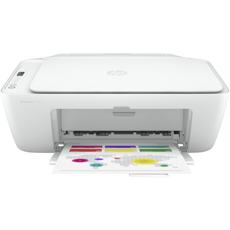 HP DeskJet Stampante multifunzione 2710e, Colore, per Casa, Stampa, copia, scansione